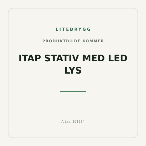 iTap stativ med LED lys