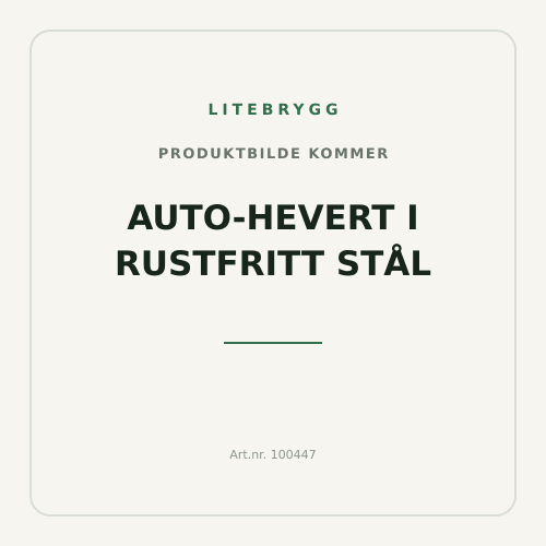 Auto-Hevert i rustfritt stål