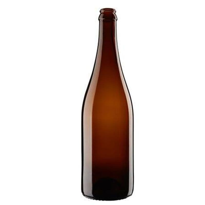 Eske med 12 stk 0,75 Champagneflasker - Brun
