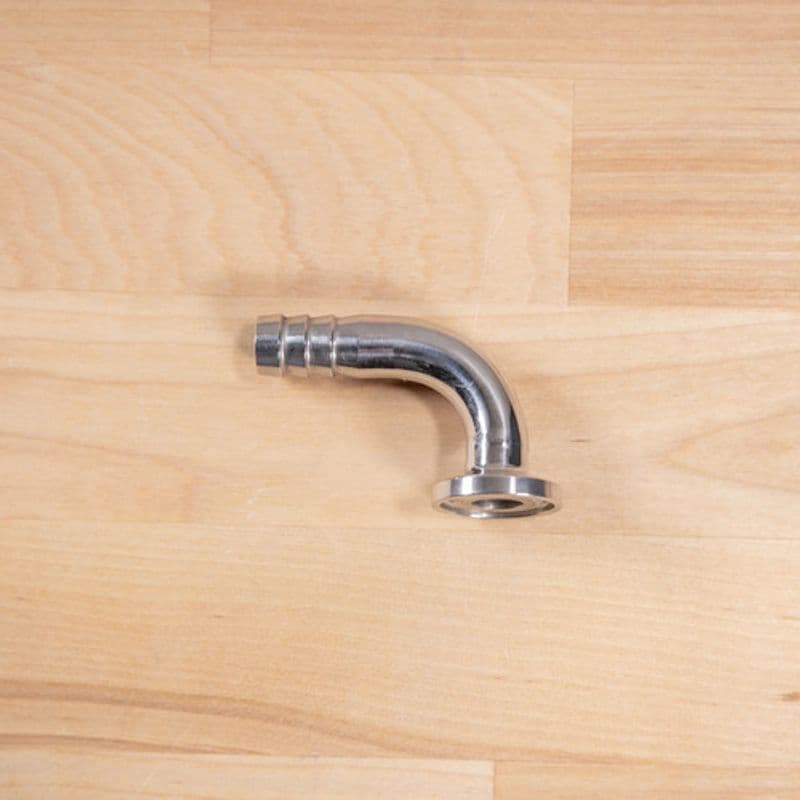 Slangenippel 90° - 3/4" TC til 1/2"