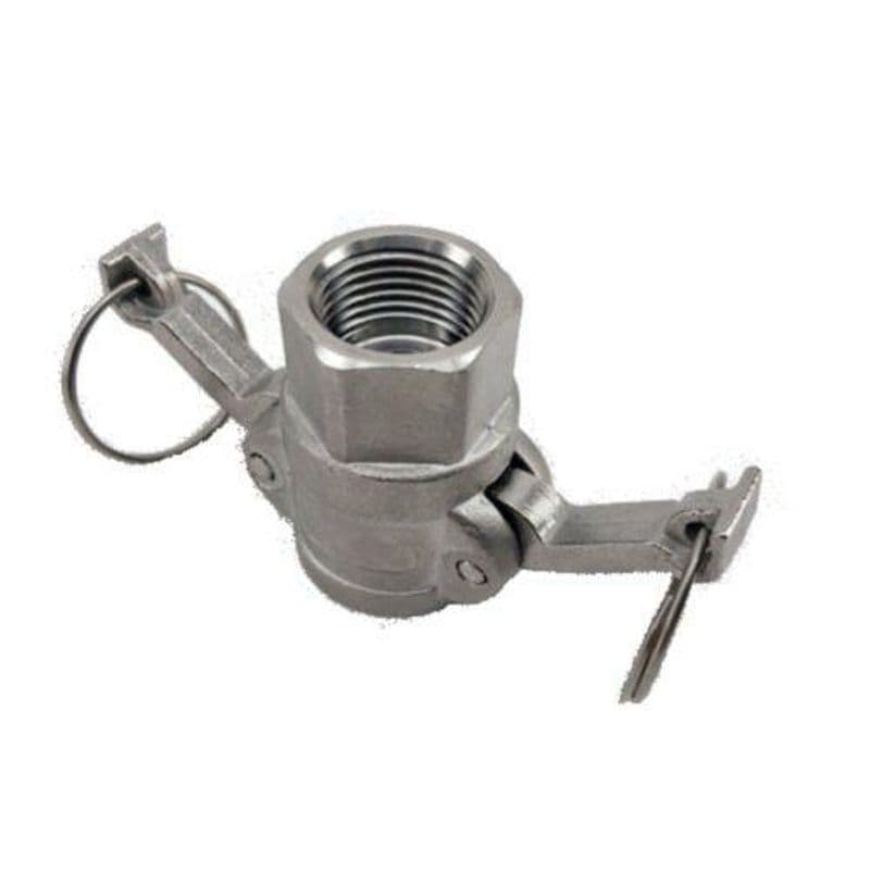 Cam Lock type D female x 1/2" female