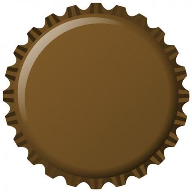 Flaskekapsler 26 mm - Brun Metallic