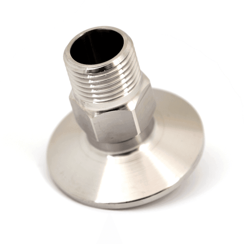 1.5" til 1/2" BSP han overgang Tri-Clamp
