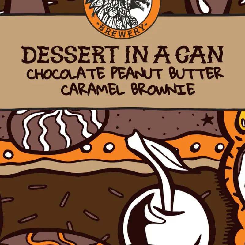 Dessert In A can - Choc Peanutbutter Caramel Brownie - Allgrain